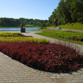 Talsu ainava ar Vides objektu „Latvijas saule” Talsu ainava ar Vides objektu „Latvijas saule”