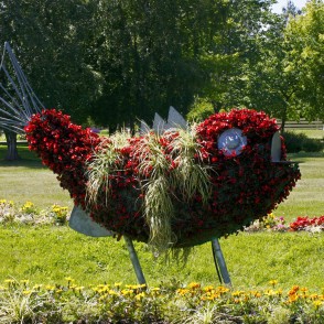 Puķu skulptūra "Zemūdens pasaule" Puķu skulptūra "Zemūdens pasaule"