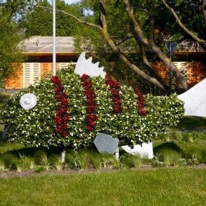 Puķu skulptūra "Zemūdens pasaule" Puķu skulptūra "Zemūdens pasaule"