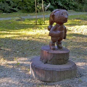 Koka skulptūra - Rūņu Dūķītis Koka skulptūra - Rūņu Dūķītis