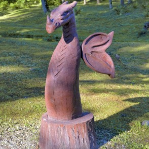 Koka skulptūra - Pūķis Koka skulptūra - Pūķis