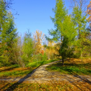 Alūksnes pils parks rudenī Alūksnes pils parks rudenī