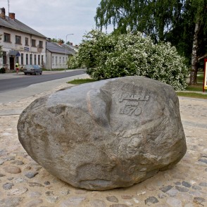 Memorial Stone for Jekabpils 330 year's birthday Memorial Stone for Jekabpils 330 year's birthday