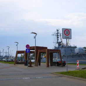 Liepājas ostas promenādes ainava Liepājas ostas promenādes ainava