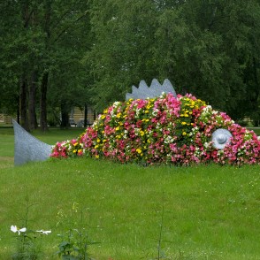 Puķu skulptūra "Zemūdens pasaule", Ventspils Puķu skulptūra "Zemūdens pasaule", Ventspils