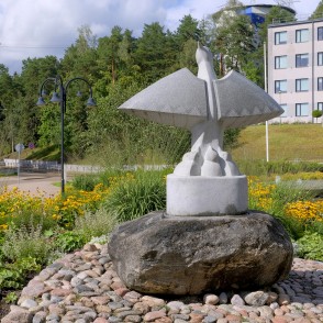 Skulptūra "Baltā Cielava", Ogre Skulptūra "Baltā Cielava", Ogre