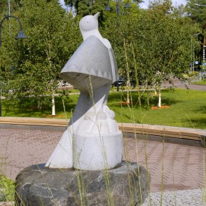 Skulptūra "Baltā Cielava" Ogrē Skulptūra "Baltā Cielava" Ogrē