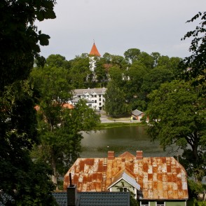 Skats uz baznīcu no Ķēniņkalna Skats uz baznīcu no Ķēniņkalna