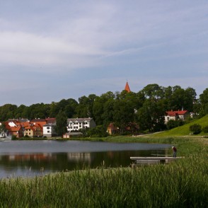 Talsu panorāma pie Talsu ezera Talsu panorāma pie Talsu ezera