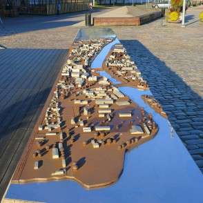 Tirdzniecības kanāla un tā krastmalas ielu makets Tirdzniecības kanāla un tā krastmalas ielu makets