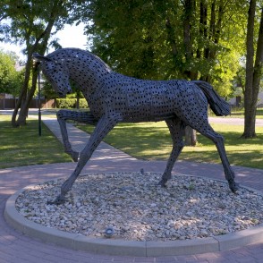 Horse Sculpture in Ilūkste Horse Sculpture in Ilūkste