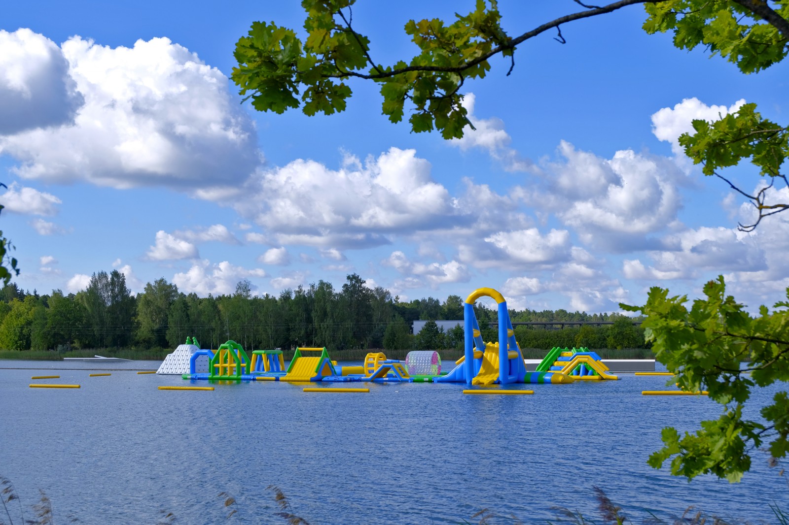 Wake Park and Aquapark on the Ozolnieki lake