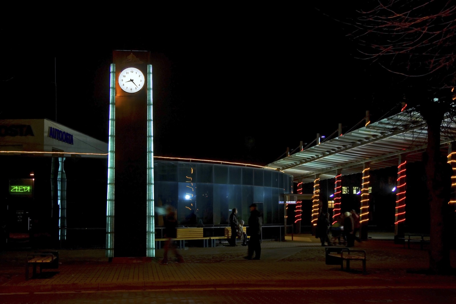 Ventspils bus station clock
